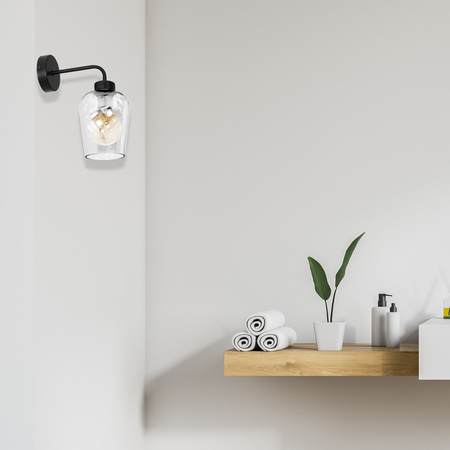 Lampa Ścienna Kinkiet SANTIAGO CLEAR 1xE27 Milagro