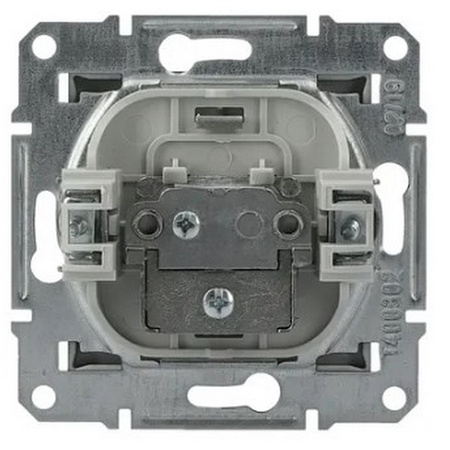 Gniazdo Antenowe Pojedyncze TV Końcowe 1dB bez Ramki Asfora Antracyt