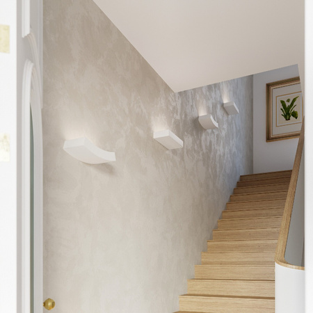 Lampa Ścienna Kinkiet 2x G9 Prostokątna Biała Nowoczesna Hattor Sollux