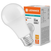 Żarówka LED A60 E27 10W = 75W 1055lm 2700K Ciepła Biała LEDVANCE