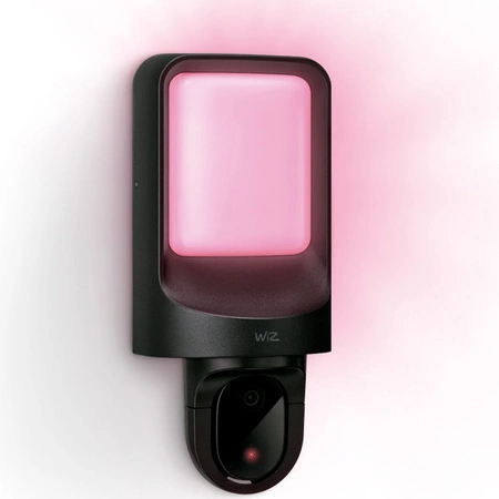 Kinkiet Ogrodowy LED Elewacyjny Zewnętrzny Lampa z Kamerą 37,5cm RGB SMART WiFi WiZ