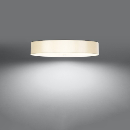Lampa Sufitowa Plafon LED SKALA 6xE27 Oprawa Okrągła 80cm Biała SOLLUX
