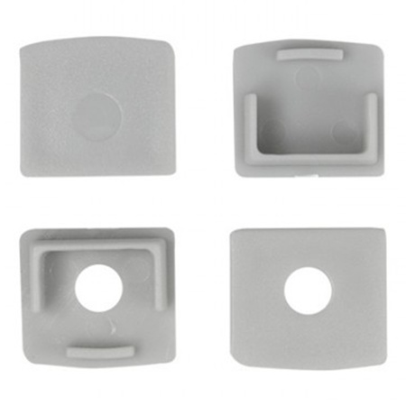 Profil Aluminiowy Natynkowy do LED do Płyt KARTON / GIPS 2m z Mlecznym Kloszem i Zaślepkami Ecolight