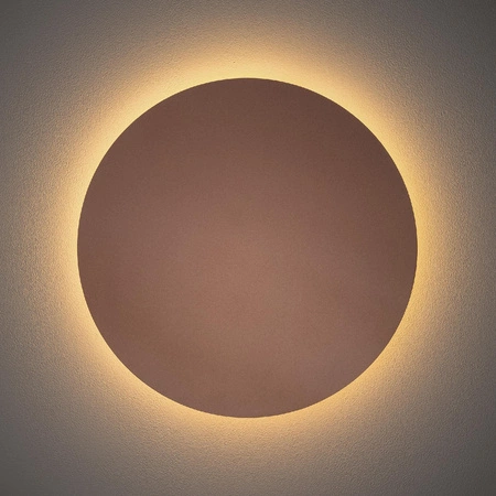 Kinkiet Ścienny Lampa Natynkowa LED 13W 160lm 3000K Ciepła Miedziana Nowoczesna RING LED L 10348 Nowodvorski