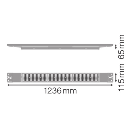 Lampa Oprawa Liniowa Listwa Oświetleniowa 42W 6510lm 4000K Neutralna Biały Low Bay Flex Ledvance