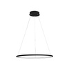 Lampa wisząca ORION okrąg czarny 22W LED IP20 styl nowoczesny minimalistyczny Metal i akryl Milagro