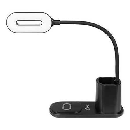 Lampka Biurkowa Nocna LED 3W 3000K - 6000K USB Dotykowa z Ładowarka QI NINA