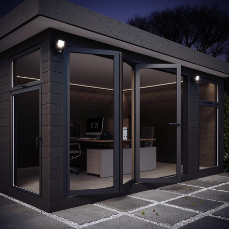 Naświetlacz LED Halogen Zewnętrzny Reflektor z Czujnikiem Ruchu i Zmierzchu 30W 3000K Ciepła 3000lm Szary IP44 Endura Osram