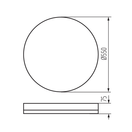 Plafon LED Lampa Sufitowa Panel Natynkowy Oprawa 37W 2560lm CCT Biała Pilot Ściemnialna Anbar Kanlux