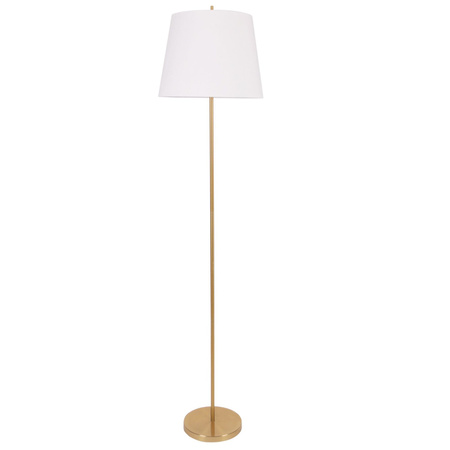 Lampa Podłogowa Oprawa Stojąca E27 Biała Złota ELENA Sanico Goldlux