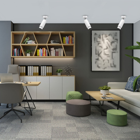 Oprawa Sufitowa Natynkowa Halogenowa MICA Zoom Biała 1xGU10 Spot Milagro