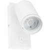Lampa ścienna Kinkiet GU10 RING z włącznikiem biały