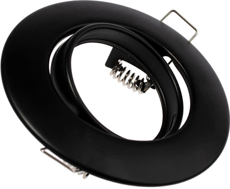 Zestaw 3x Oprawa halogenowa ruchoma GOLDLUX (Polux) okrągła czarna + żarówka LED GU10 3,5W