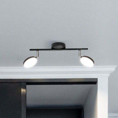 Listwa LAMPA SUFITOWA LED GOLDLUX (Polux) CAPRI 2x5W CZARNA 3000K