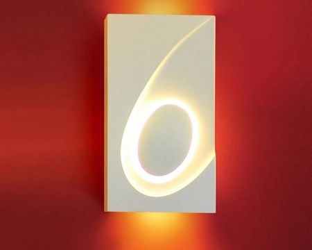 Oprawa gipsowa, kinkiet ścienny, ozdobny KOMETA 1xE14 biała GOLDLUX (Polux)