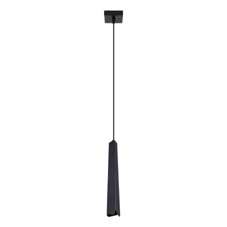 Lampa Sufitowa Wisząca Zwis G9 Żyrandol Tubularna Czarna Skandynawska Prysm Sollux