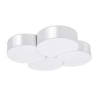 Lampa Sufitowa Oprawa Natynkowa 8x E27 Plafon Okrągła Biała Nowoczesna Circle Sollux