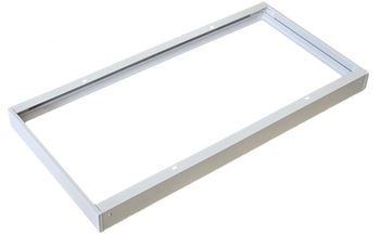 Ramka Zatrzaskowa Natynkowa do Paneli LED 60x30 Aluminiowa 44mm Biała Ecolight
