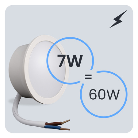 10x Wkład do Opraw LED Żarówka Moduł INSERT Reflektor 7W = 60W 670lm 3000K Ciepła 120° LUMILED