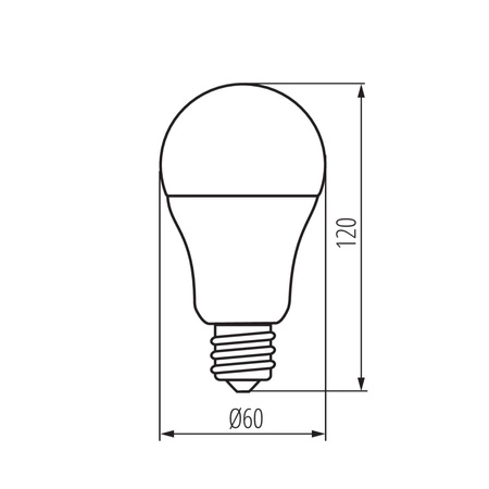 Żarówka LED E27 A60 13W = 100W 1520lm 3000K Ciepła Kanlux