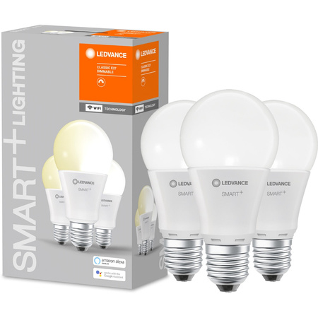 3PAK Żarówka LED E27 A75 14W 1521lm 2700K Ciepła LEDVANCE SMART+ WiFi Ściemnialna