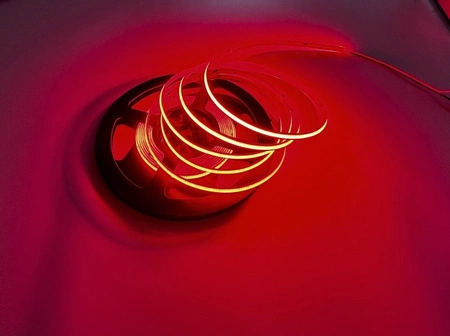 Taśma LED Pasek 12V COB 45W 480LED 2835 Czerwona 8mm 5m ECOLIGHT