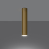 Lampa Sufitowa Kinkiet GU10 Tuba Żyrandol Tubularna Złota Połysk Nowoczesna Lagos Sollux