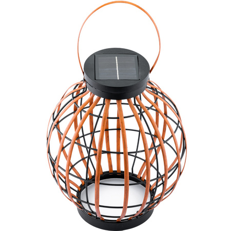 Lampa Solarna LED Zewnętrzna Ogrodowa Stojąca Wisząca Latarenka 3000K IP44 Czujnik Zmierzchu