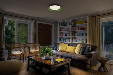 Plafon Lampa LED Oprawa Ozdobna Ściemnialna Czarna Zielona 35W 3000K Ciepła LEDVANCE