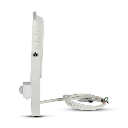 Naświetlacz LED 50W 4000lm 6400K IP65 Biały z czujnikiem ruchu i funkcją CUT-OFF Samsung Chip VT-50-S-W V-TAC
