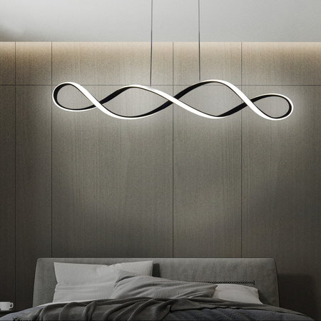 Lampa Sufitowa LED Wisząca Zwis 34W 5300lm 4000K Neutralna 120° Czarna INFINITO Sanico Goldlux