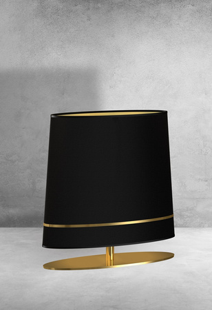 Lampa Stojąca Podłogowa BOOTES 1xE27 Czarno-Złota Milagro