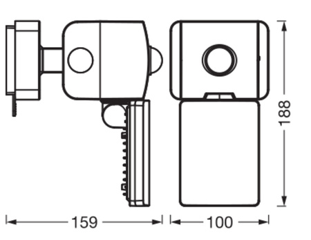 Kinkiet Ogrodowy Lampa Elewacyjna Zewnętrzna LED z Czujnikiem Ruchu i Zmierzchu 2.5W 275lm 3000K Ciepła Ściemnialna Szary IP54 Endura Osram