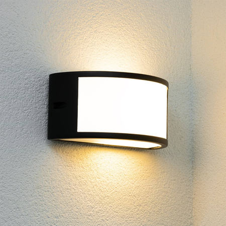 Lampa Ogrodowa Kinkiet Elewacyjny TOLA E27 IP44 Czarna