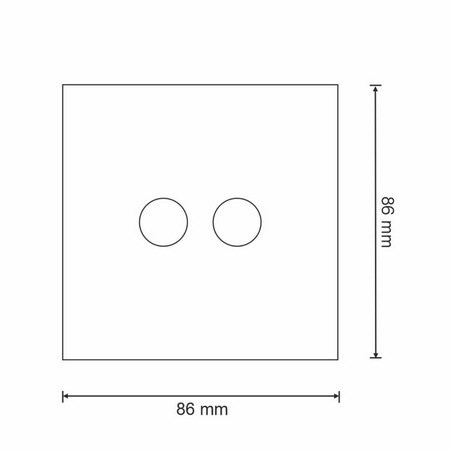WYŁĄCZNIK Dotykowy Dwubiegunowy WIFI Smart max 2x 800W 230V Tuya GOLDLUX (Polux)