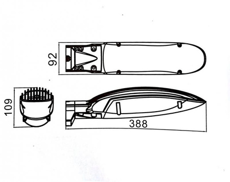 Lampa Ogrodowa Zewnętrzna Elewacyjna KINKIET LED Boat LS-LT-3A 26W 2250lm 3000K Su-Ma