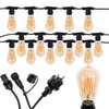 Girlanda Ogrodowa Zewnętrzna Łańcuch Świetlny 15m 15xE27 LED 4W EDISON