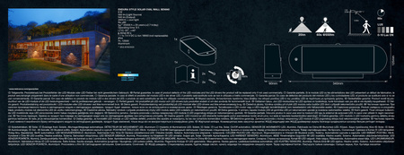 Lampa Ogrodowa Kinkiet Solarny ENDURA z czujnikiem 6W 4000K LEDVANCE