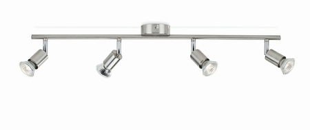 Lampa Sufitowa Reflektor 4x GU10 nikiel Limbali Philips