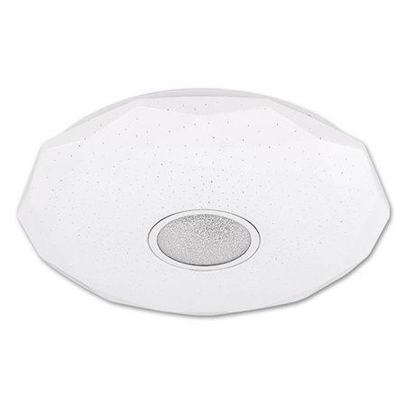 Plafon LED sufitowy łazienkowy 24W 3000-6500K Biały Okrągły Diament 39cm + Pilot