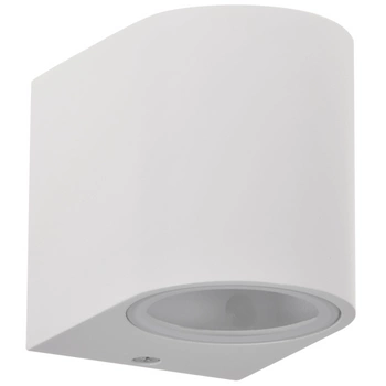 Kinkiet ogrodowy zewnętrzny na LED 1x GU10 BOSTON GOLDLUX (Polux) ALUMINIUM Biały owalny