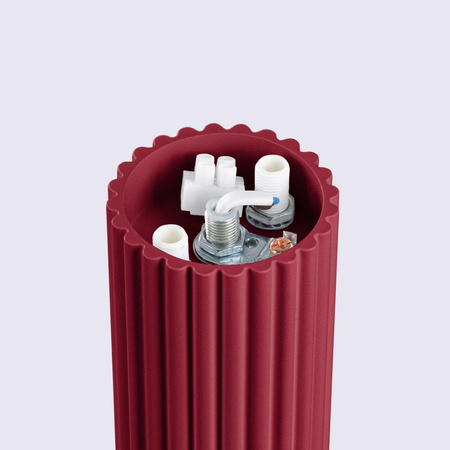 Lampa Łazienkowa Oprawa Natynkowa Sufitowa G9 Okrągła Bordowa Nowoczesna Matowa IP44 Halo Sollux