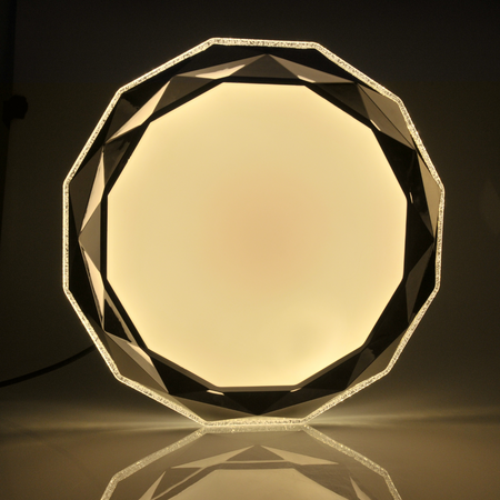 PLAFON LED diament lampa oprawa sufitowa 50cm 3000-6500K z pilotem GLOSSY GOLDLUX (Polux)