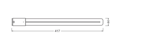 Świetlówka LED Jednostronna 2G11 18W = 36W 2070lm 3000K Ciepła 140° DULUX LED L HF & AC Osram