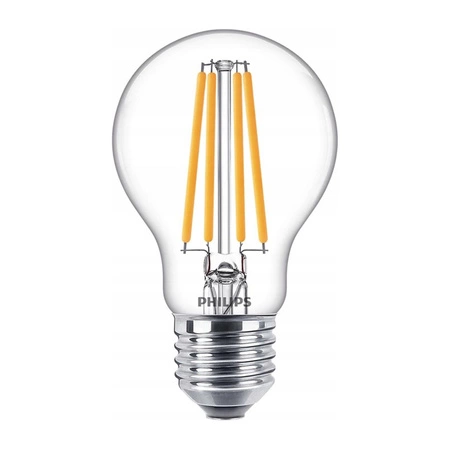 Żarówka LED E27 A60 10.5W = 100W 1521lm 2700K Ciepła Filament PHILIPS 