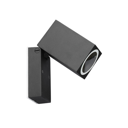 Lampa Ogrodowa Elewacyjna Kinkiet GU10 IP44 Regulowany Czarny mat VT-7611 V-TAC