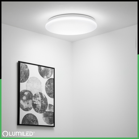 Plafon LED Lampa Sufitowa Natynkowa 24W NOTUS 2 Okrągły IP44 36 cm LUMILED