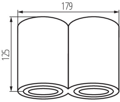 Oprawa natynkowa halogenowa ruchoma SPOT okrągła BORD 2xGU10 czarny mat IP20 Kanlux