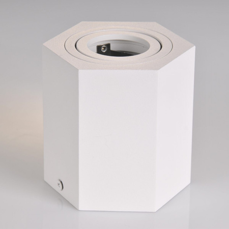 Oprawa natynkowa sufitowa Hexagon GU10 LED ruchoma SPOT biała