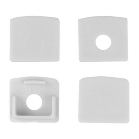 Profil Aluminiowy Natynkowy Biały do LED do Płyt KARTON / GIPS 2m z Przezroczystym Kloszem i Zaślepkami Ecolight